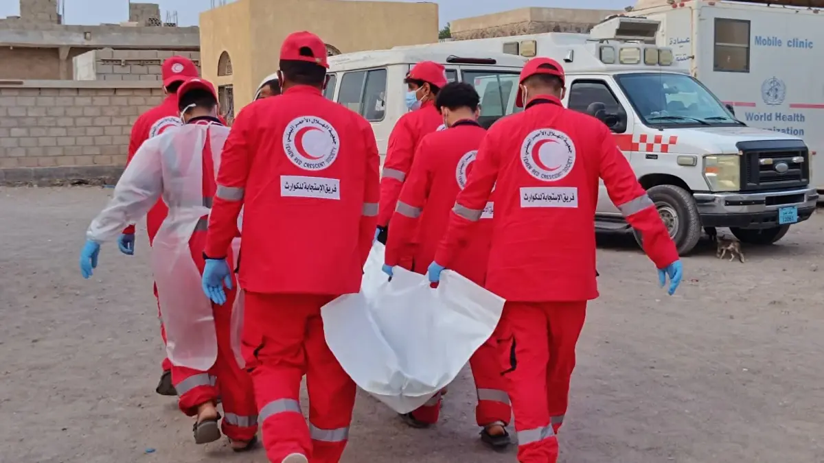 الهلال الأحمر اليمني بلحج يكثف استجابته الإنسانية والميدانية في ظل الأوضاع الراهنة