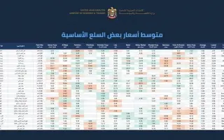 وزارة الاقتصاد والسياحة ترصد متوسطات أسعار 33 سلعة...