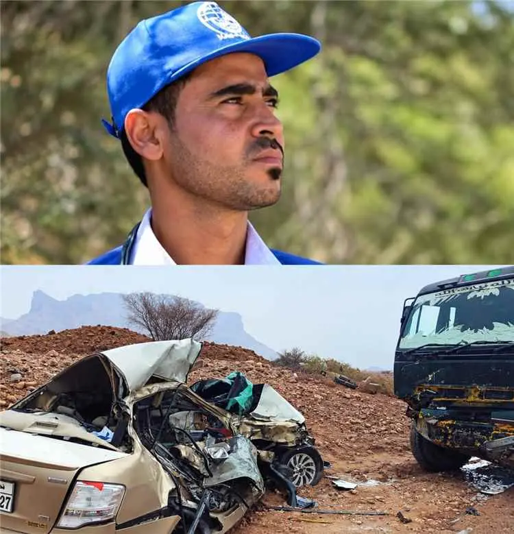 وفاة منسق عيادة الهجرة الدولية بشبوة في حادث سير م...
