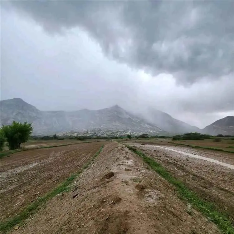 أمطار غزيرة تهطل على مديرية مودية بمحافظة أبين
