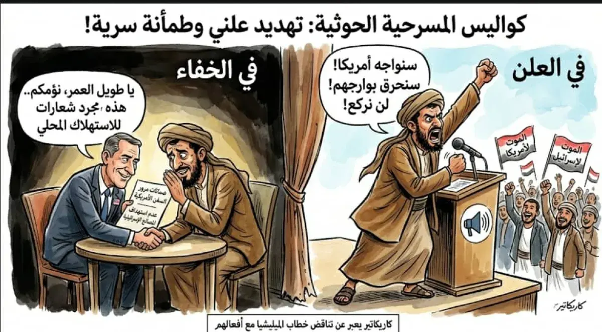 من خلف الكواليس إلى المنابر.. الحوثي يطمئن أمريكا...