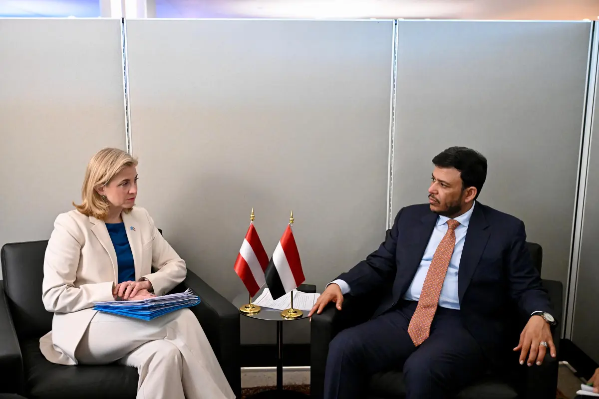 الدكتور عبدالله العليمي يبحث مع وزيرة خارجية النمسا مستجدات الأوضاع في اليمن وأمن باب المندب
