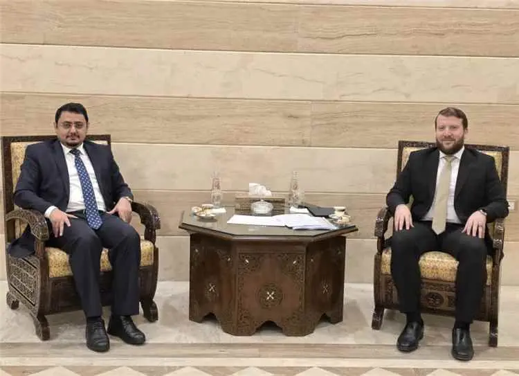 بعكر يبحث مع مسؤول سوري ترتيبات توقيع مذكرة تفاهم بين المعهدين الدبلوماسيين في البلدين