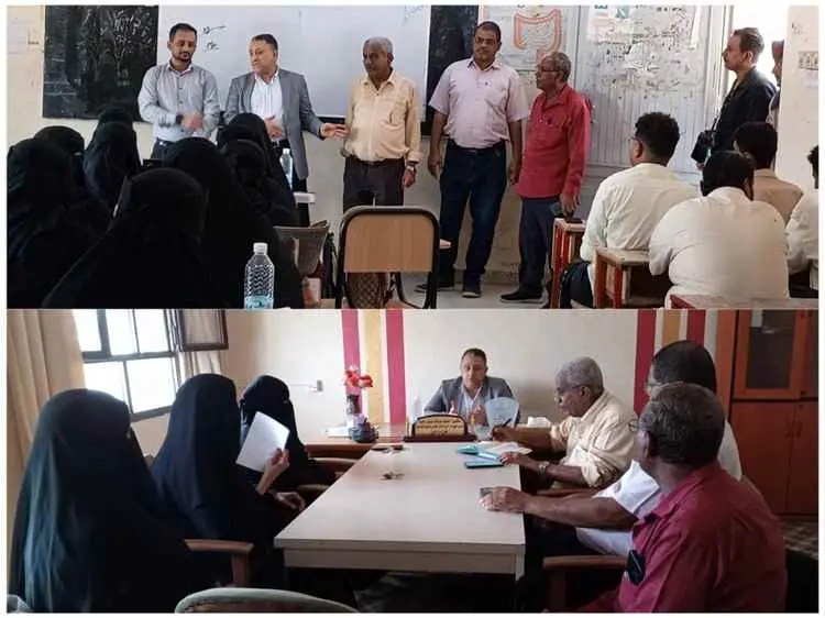 الأمين العام للمجلس المحلي بأبين يزور معهد الدكتور أمين ناشر – فرع أبين ويطلع على واقع العملية التعليمية