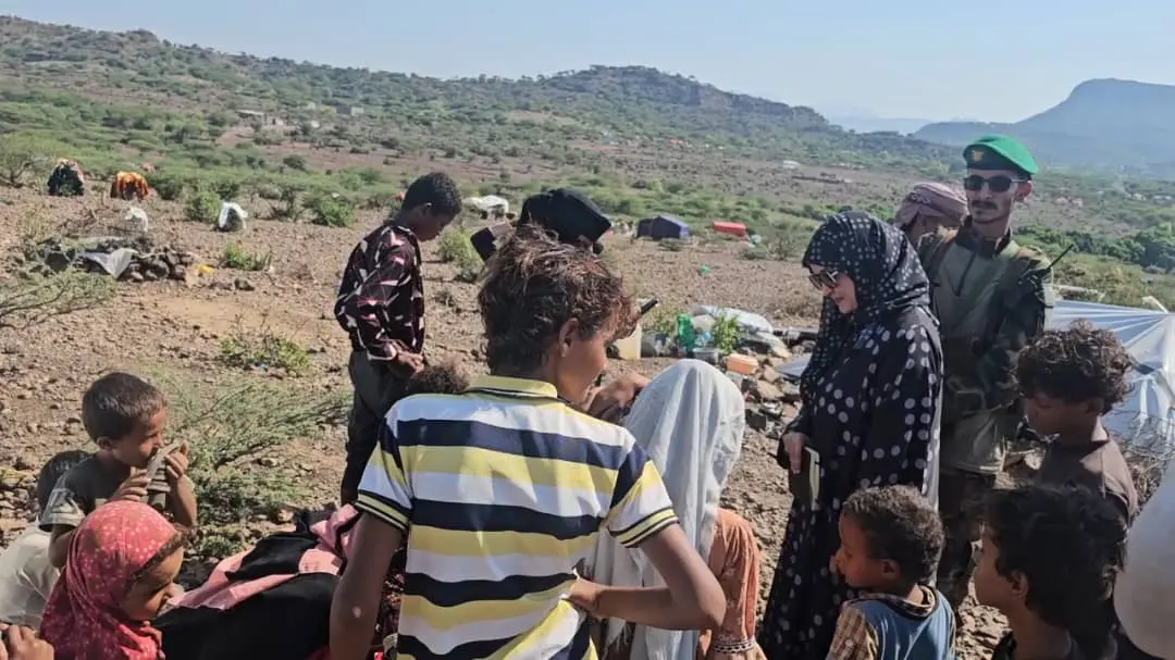 وزيرة الشؤون القانونية تطلع على اوضاع النازحين بمد...