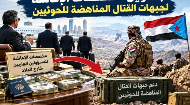 مطالب شعبية في الجنوب: أوقفوا إعاشة مسؤولي الخارج وادعموا بها جبهات القتال ضد الحوثي.