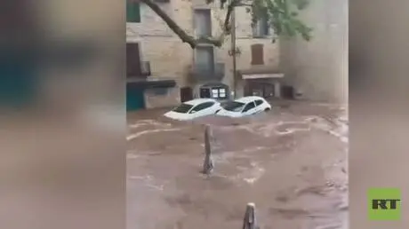فرنسا.. الأمطار الغزيرة تحول شوارع مدينة مونبلييه...