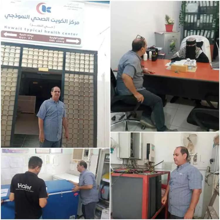 مدير صحة خور مكسر يتفقد مركزي الكويت والهلال الأحم...