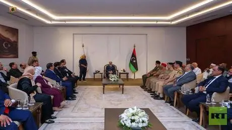 ليبيا.. ماذا قال المشير حفتر لـ64 نائبا في بنغازي؟