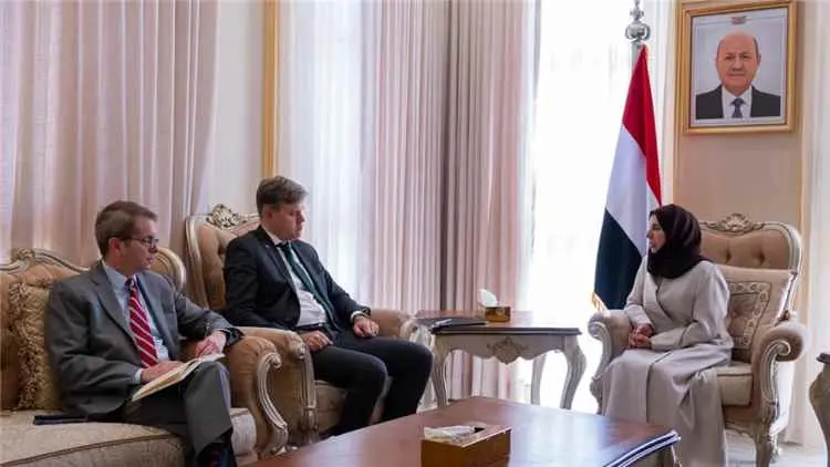 وزيرة الخارجية تبحث مع القائم بالأعمال الأمريكي ال...