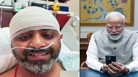 ‏رئيس وزراء الهند  يتحدث مع طيار "فلاي دبي": شجاعت...