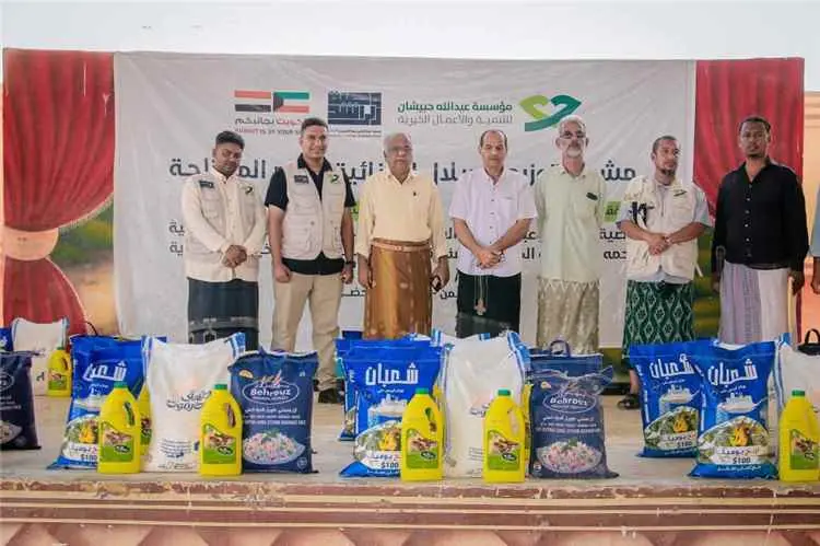 جوبان يدشن مشروع السلل الغذائية للأسر المحتاجة بنف...