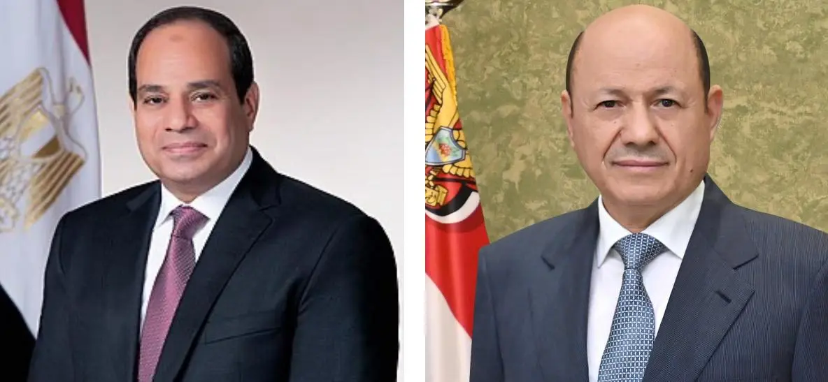 رئيس مجلس القيادة يهنئ الرئيس المصري بذكرى انتصارا...