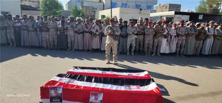 تشييع جثمان أركان اللواء 219 مشاة في مأرب