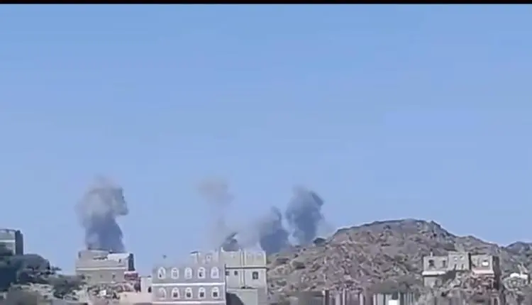 الطيران الحربي يستهدف مخازن أسلحة ومعسكرات للحوثيين في محافظة البيضاء