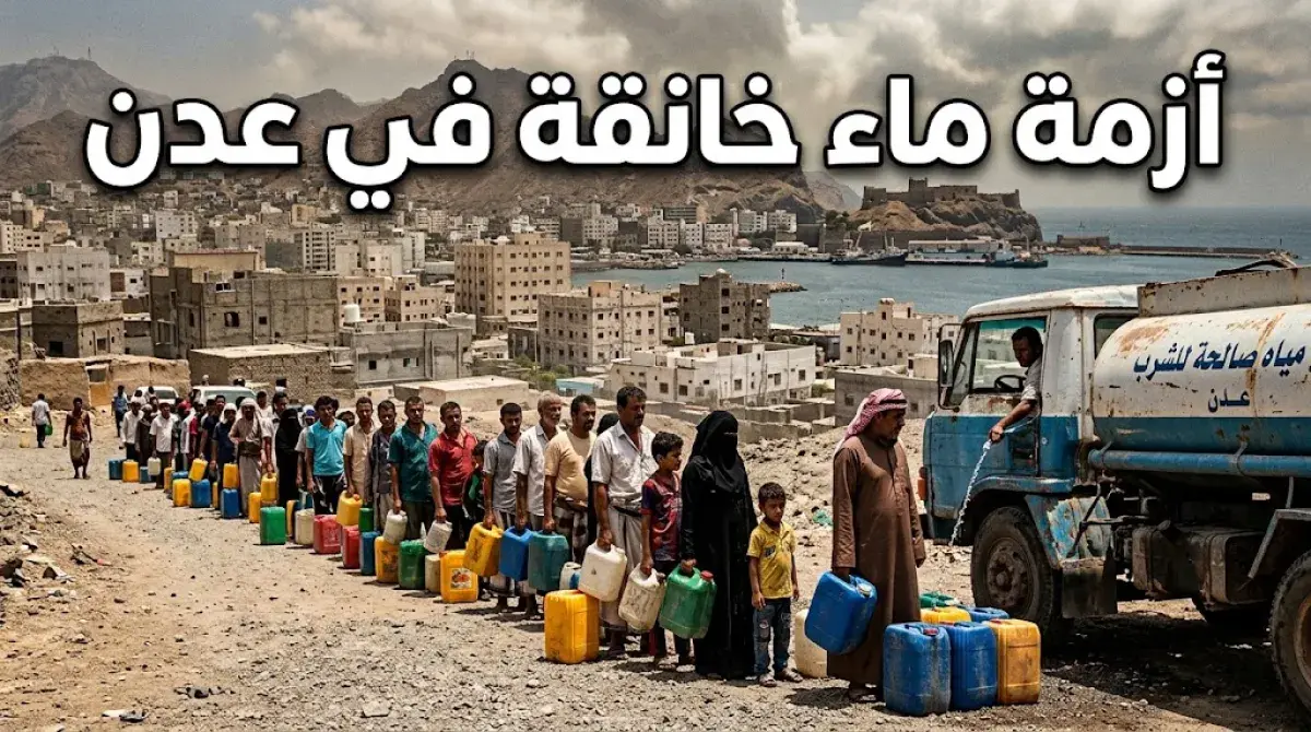ازمة مياه خانقة في عدن