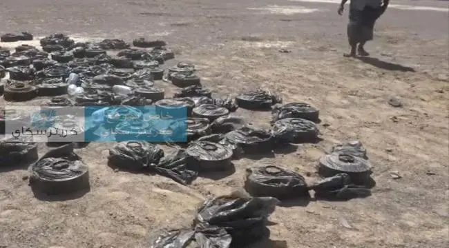هام ...قوات العمالقة تنزع مئات الألغام الحو ثية في ذوباب