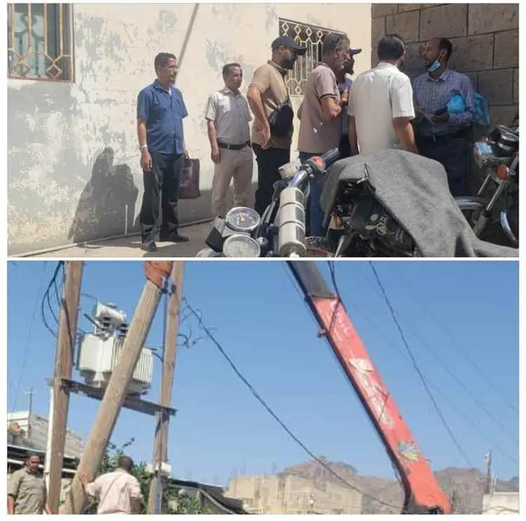 بتوجيهات المحافظ القُبّة.. مدير عام الصحة يُشرف على ربط مركز الطوارئ التوليدية بخط الكهرباء الساخن