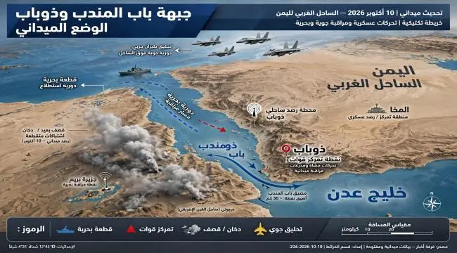 آخر التطورات العسكرية في باب المندب وذو باب .. قتا...