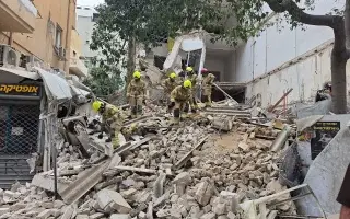 انهيار مبنى قيد الإنشاء في تل أبيب وإنقاذ العالقين