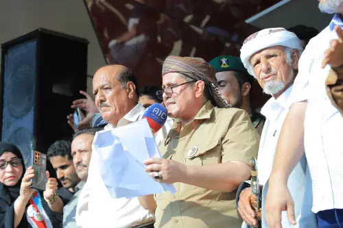 كلمة الأمين العام للمجلس الانتقالي أمام الحشود الج...