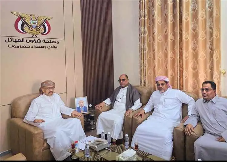 التميمي يلتقي قيادة الأمانة العامة لمرجعية قبائل حضرموت