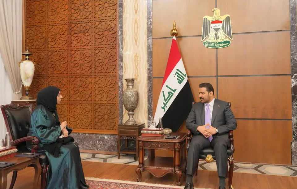 رئيس مجلس الوزراء العراقي يستقبل وزيرة الخارجية