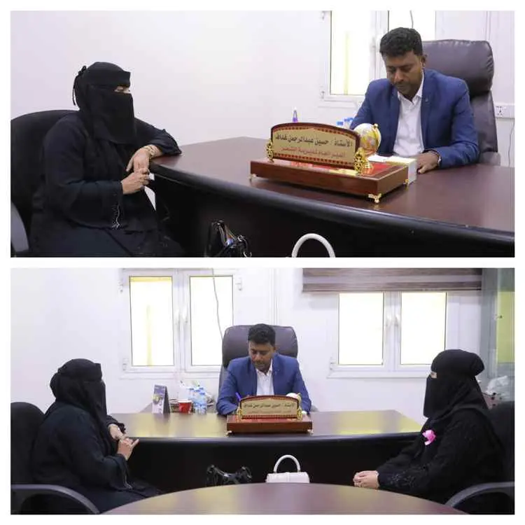 مدير عام الشحر يطّلع على أهداف الملتقى النسوي التن...