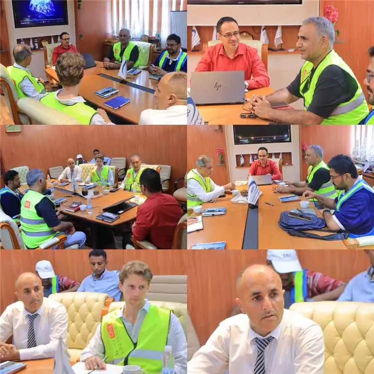 موفد شركة «موف وان البريطانية - الأمريكية» يزور ميناء عدن