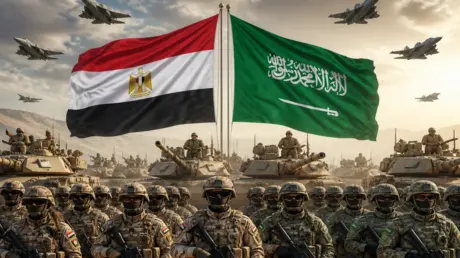 بالأرقام.. اتحاد الجيشين المصري والسعودي يشكل قوة...