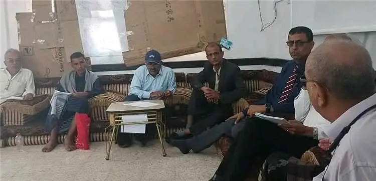 مدير عام تبن يشارك في اجتماع طوارئ لحج لمواجهة الاحتياجات الإنسانية لنازحي الصبيحة