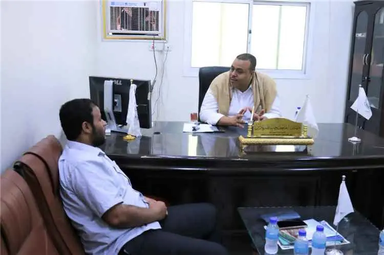 المهندس يادين يلتقي قيادة حركة الإنقاذ الوطني يلتقي رئيس دائرة الإعلام والعلاقات بحركة الإنقاذ لبحث مبادرات توحيد الصف الحضرمي