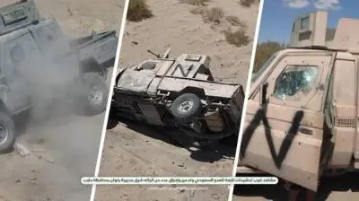 بث مشاهد نوعية لضرب تحشيدات العدو السعودي شرق رغوان في مأرب