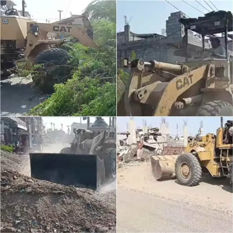 صندوق النظافة والتحسين بأبين يواصل حملته الشاملة لإزالة المخلفات وتحسين المظهر الجمالي لمدينة زنجبار