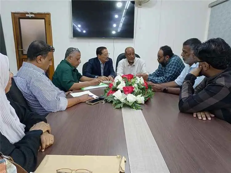 لقاء يناقش استكمال الأعمال النهائية لمشروع خزان مي...