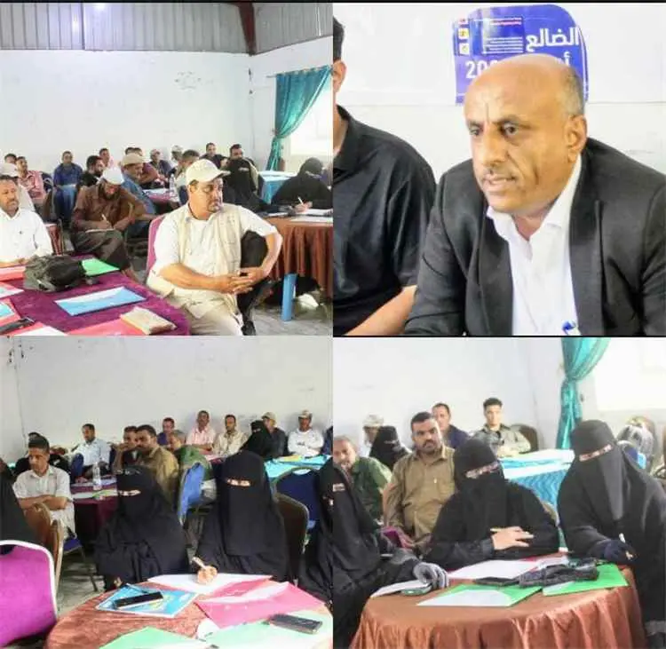 منظمة البحث عن أرضية مشتركة تنظم ورشة ختامية لتقييم التدخلات  في مديريتي الحصين وقطعبة خلال الفترة الماضية