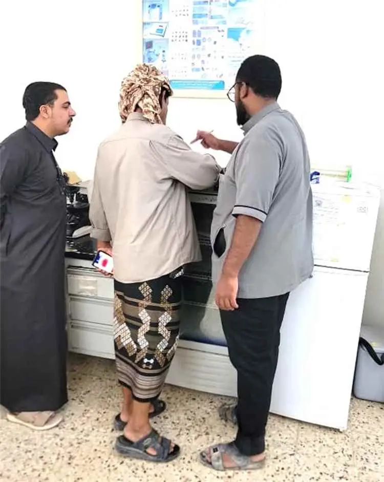 العامري والعمودي يتفقدان سير العمل بمستشفى ساه