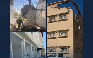 السعودية: إصابة شخصين وتضرر 3 مباني و7 مركبات جراء...