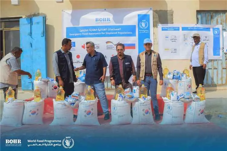 المكلا: توزيع مساعدات غذائية وتغذية وقائية لـ 124...
