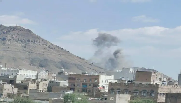 غـ,ـارات جوية وانفجـ,ـارات عنيفة تهز العاصمة اليمن...