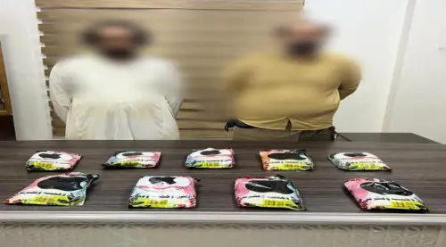 إدارة مكافحة المخدرات بالعاصمة عدن تطيح بشخصين بحو...