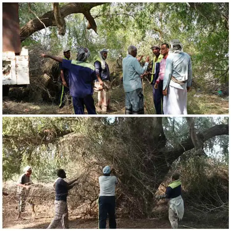 مدير عام النظافة بأبين يدشن اعمال إعادة تأهيل النف...