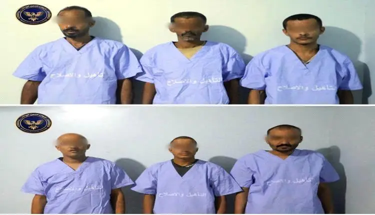 قوات الأمن الوطني بعدن تضبط ستة عناصر حـ,ـوثية متو...