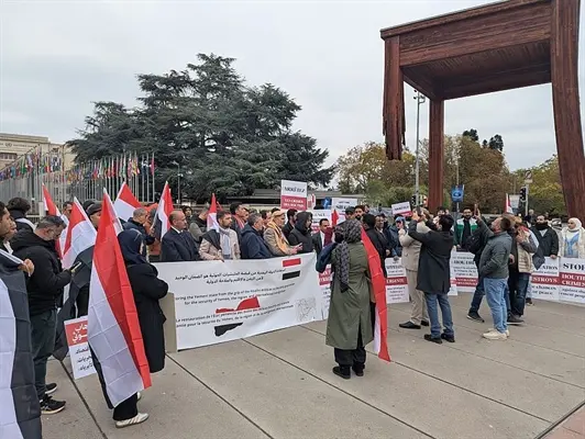 تعز تحاصر العالم بصورها من قلب جنيف.. تحرك حقوقي د...