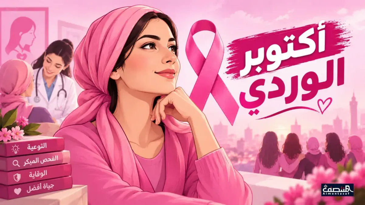 أكتوبر الوردي