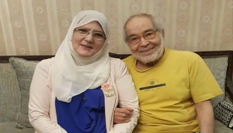 انهيار شمس البارودي بالبكاء أمام مدفن حسن يوسف يتص...